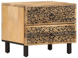 Bedside Cabinets 2 pcs 40x33x46 cm Solid Wood Mango 358211