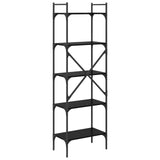 Bookcase Black Oak 56 x 32 x 174 cm Engineered Wood 882148