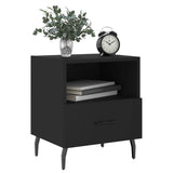 Bedside Cabinets 2 pcs Black 40x35x47.5 cm Engineered Wood 827471