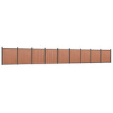 Fence Panel Brown 1564x186 cm WPC 3282806