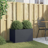 Planter Anthracite 62x40x39 cm Steel 841597