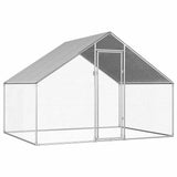 Outdoor Chicken Cage 2.75x2x1.92 m Galvanised Steel 170788