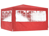 Party Tent Red 250 x 250 x 240 cm PE and Steel 42032996