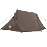 Camping Tent Tunnel 3-Person Brown Waterproof 4009628