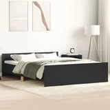 Bed Frame without Mattress Black 120x190 cm Small Double 3203776