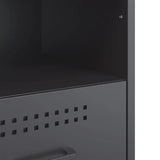 Bedside Cabinets 2 pcs Anthracite 36x39x50.5 cm Steel 843059