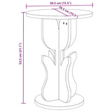 Coffee Table Natural 39.5 x 39.5 x 53.5 cm Solid pine wood 873556