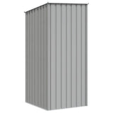Garden Shed Grey Galvanised Steel 87x98x159 cm Garden Shed 46290