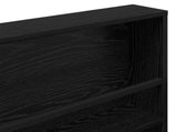Magazine Rack 2 pcs Black Oak 60 x 12 x 70 cm Engineered Wood 890829