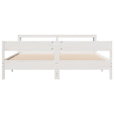 Bed Frame without Mattress White 180x200 cm Super King Solid Wood Pine 3306178