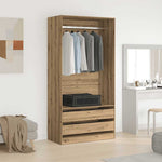 Wardrobe Artisan Oak 100x50x200 cm Engineered Wood 3318627