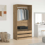 Wardrobe Artisan Oak 100x50x200 cm Engineered Wood 3318627