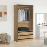 Wardrobe Artisan Oak 100x50x200 cm Engineered Wood 3318627