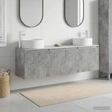 Bathroom Cabinet Set 3 pcs Concrete Grey 49.5 x 44.5 x 65.5 cm 3405730