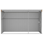 Wall-mounted Garden Shed Brown 118x288x178 cm Galvanised Steel 316228