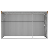 Wall-mounted Garden Shed Brown 118x288x178 cm Galvanised Steel 316228