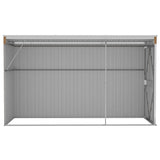 Wall-mounted Garden Shed Brown 118x288x178 cm Galvanised Steel 316228