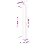 ZNTS Cabinet Handles 20 pcs Gold 160 mm Stainless Steel 3203646