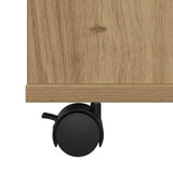 Rolling Cabinet Artisan Oak 60x35x75 cm Engineered Wood 856657