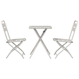 Bistro Set 3 pcs Beige Steel 42002953