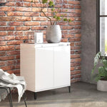 Sideboard High Gloss White 60x35x70 cm Engineered Wood 806082