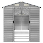 Garden Shed Light Grey 191x725x198 cm Galvanised Steel 3188249