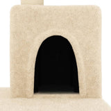 Cat Tree with Sisal Scratching Posts Cream 123 cm 171783
