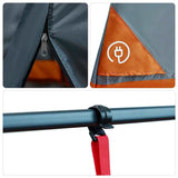 Inner Tent with Roof Grey and Orange 291 x 291 x 240 cm Taffeta 42001183