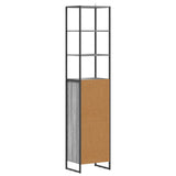 Bathroom Cabinet Grey Sonoma 40 x 30 x 180 cm Engineered Wood 886495
