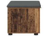 Hall Bench Old Wood 60 x 38 x 46 cm Engineered Wood and Fabric 891478