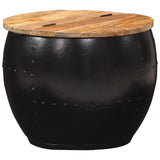 Coffee Table Round 53x43 cm Solid Mango Wood 287484