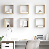 Wall Cube Shelves 6 pcs Sonoma Oak 30x15x30 cm 807009