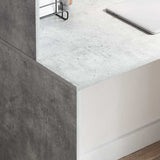Desk with Shelf Concrete Grey 102 x 50 x 124 cm Engineered Wood 869357