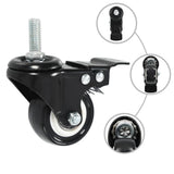 16 pcs Swivel Casters with Brakes 50 mm 277933