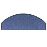 Stair Mats 10 pcs 65x24x4 cm Blue Half Round Large 149765