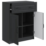 Sideboard with Drawer Black 66 x 34.5 x 87 cm Engineered Wood 895786