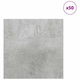 Decor Panels 50 pcs Concrete Grey 30 x 30 x 0.27 cm 885622