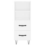 Highboard White 34.5x34x180 cm Engineered Wood 3198945
