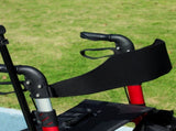Lightweight Walking Frame, Folding Rollator Walker with Seat and Backrest, Red T3398P555098