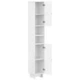 Bathroom Cabinet with Open Shelf EDE High Gloss White 895939