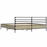 Bed Frame without Mattress Sonoma Oak 180x200 cm Super King 3280058