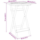 3 Piece Folding Bistro Set Solid Wood Acacia 3295250