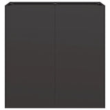 Planter Black 80x40x80 cm Cold-rolled Steel 860710