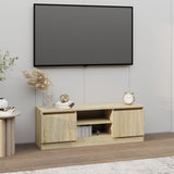ZNTS TV Cabinet with Door Sonoma Oak 102x30x36 cm 823353