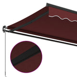 Manual Retractable Awning Burgundy 600x350 cm 3215010