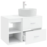Bathroom Furniture Set 2 pcs White Engineered Wood 3403904