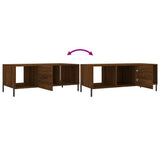 Coffee Table Brown Oak 102x50x40 cm Engineered Wood 829315