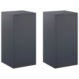 Plant Stand 2 pcs Anthracite 30 x 30 x 60 cm Galvanised Steel 8012479
