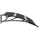 Door Canopy Black 120x75 cm PC 144823