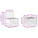 Sofa Sets Solid Acacia Wood 3391384